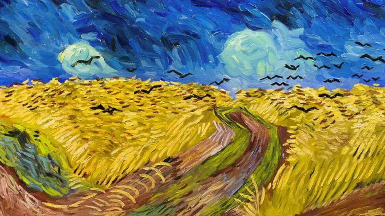 Wheatfield with Crows
