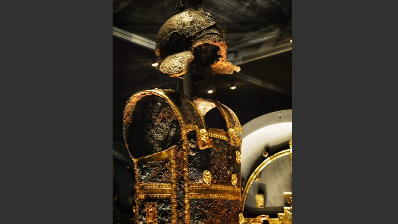 The Golden Helmet of Philip II of Macedon
